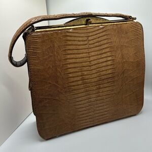 VINTAGE, Genuine Alligator Leather Handbag